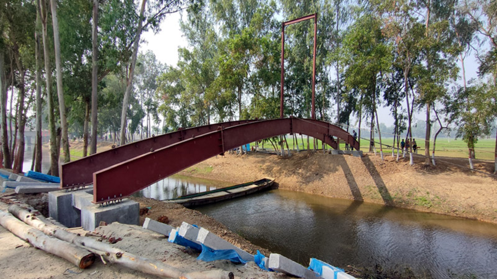 নতুনরূপে সাজছে পাখি পল্লী, দৃশ্যমান ঝুলন্ত ব্রিজ