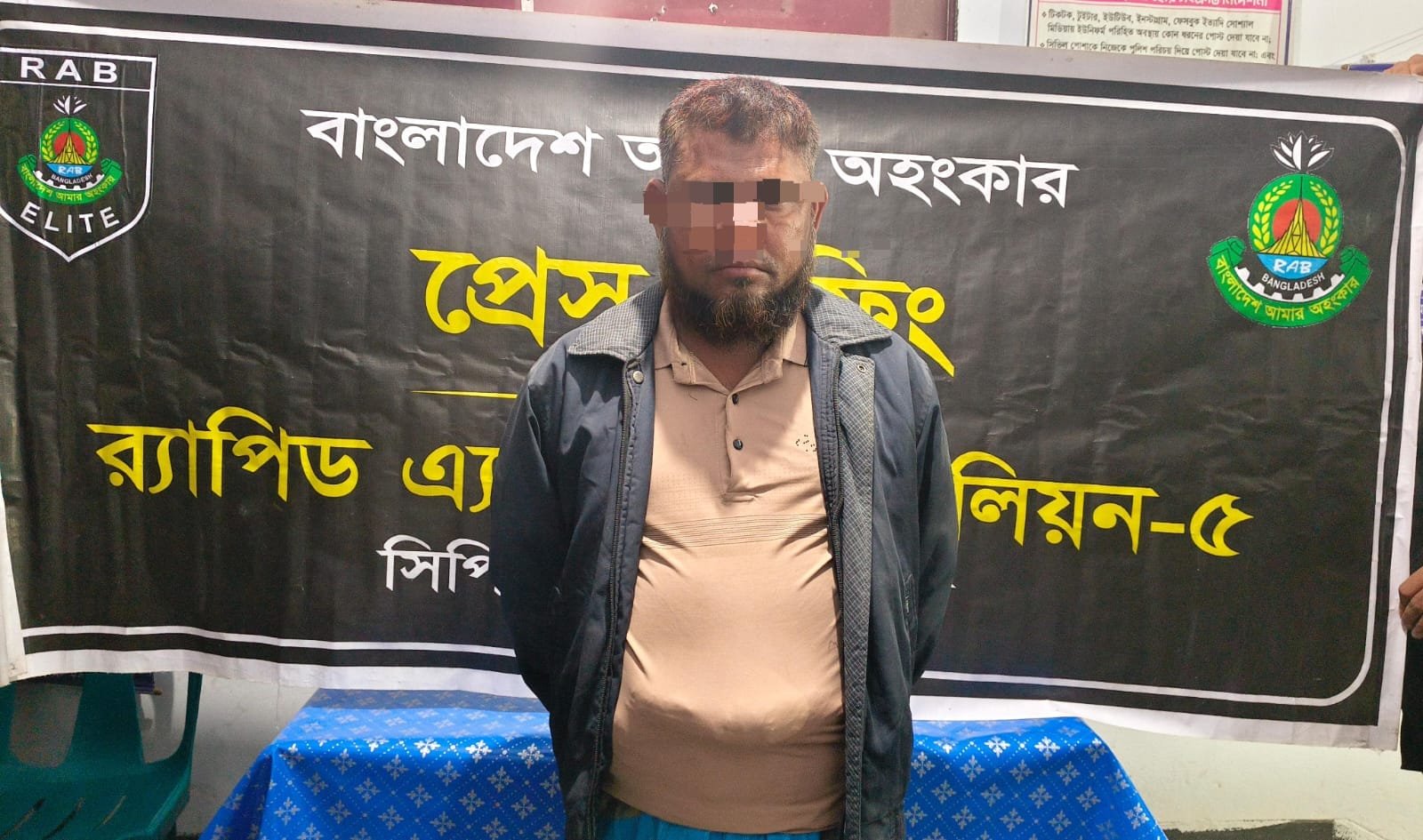 নওগাঁয় ট্যাপেন্টাডল  ট্যাবলেটসহ এক মাদক ব্যবসায়ী গ্রেফতার