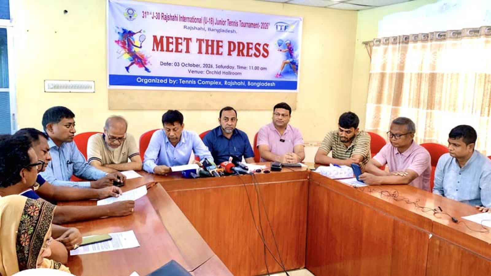 রাজশাহীতে আন্তর্জাতিক জুনিয়র টেনিস টুর্নামেন্ট শুরু ৫ অক্টোবর
