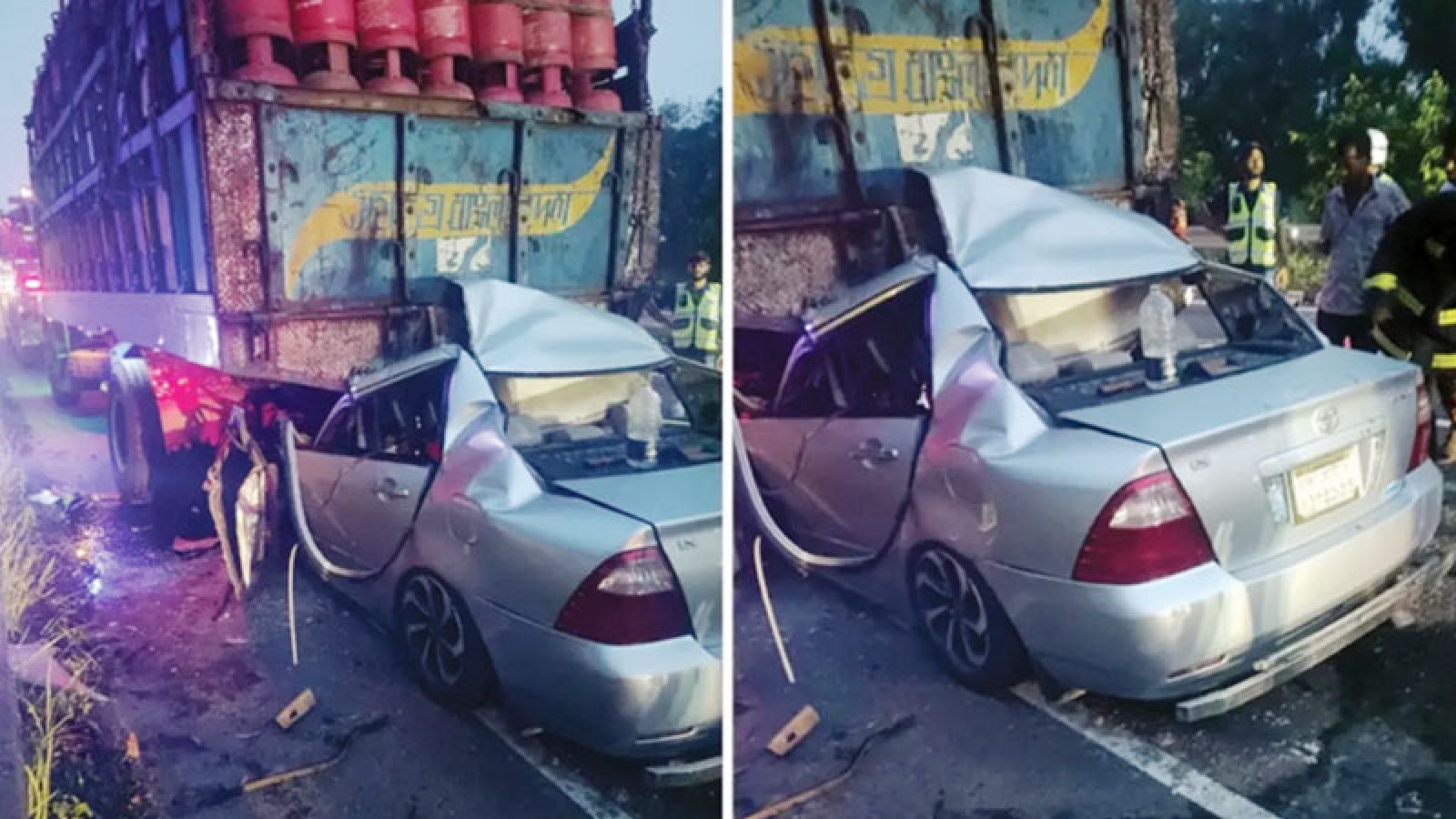 ফরিদপুরে দাঁড়িয়ে থাকা ট্রাকে প্রাইভেটকারের ধাক্কা, শিশুসহ নিহত ৫