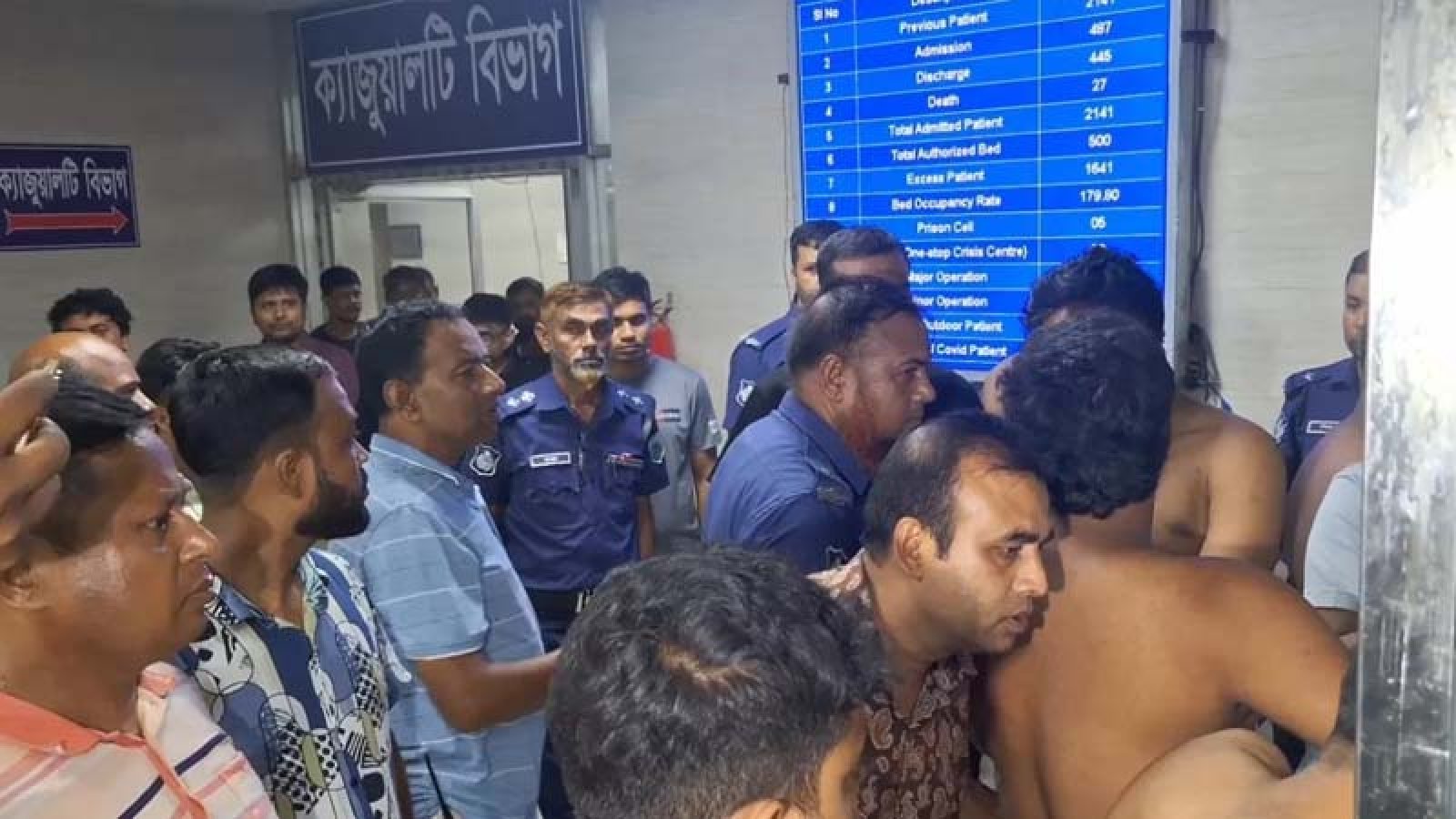 ইন্টার্ন চিকিৎসকদের কর্মবিরতি : বগুড়া শজিমেকে এক রোগীর মৃত্যু ঘিরে উত্তেজনা, আহত ১২