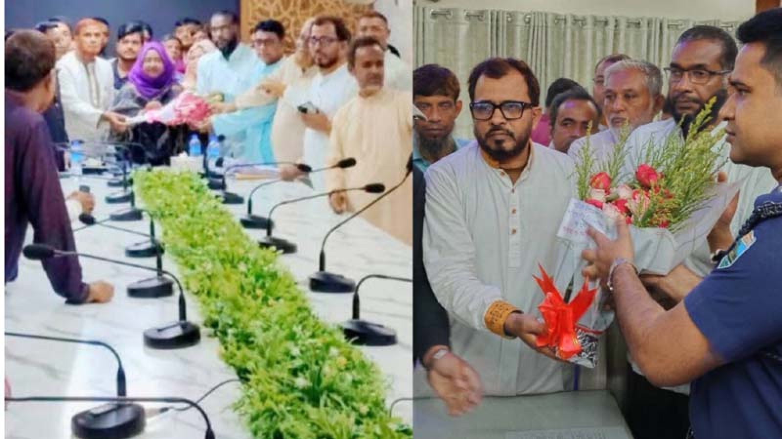 পত্নীতলায় ইউএনও ও ওসি’র সাথে বিএনপি নেতা শাহীনের নেতৃত্বে মতবিনিময়