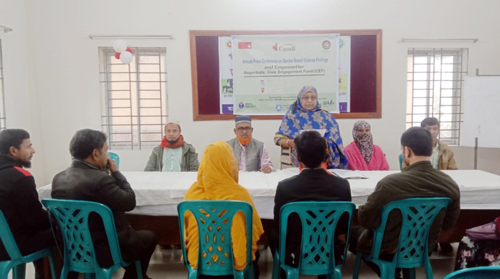 গুরুদাসপুরে লিঙ্গভিত্তিক সহিংসতা প্রতিরোধে সংবাদ সম্মেলন