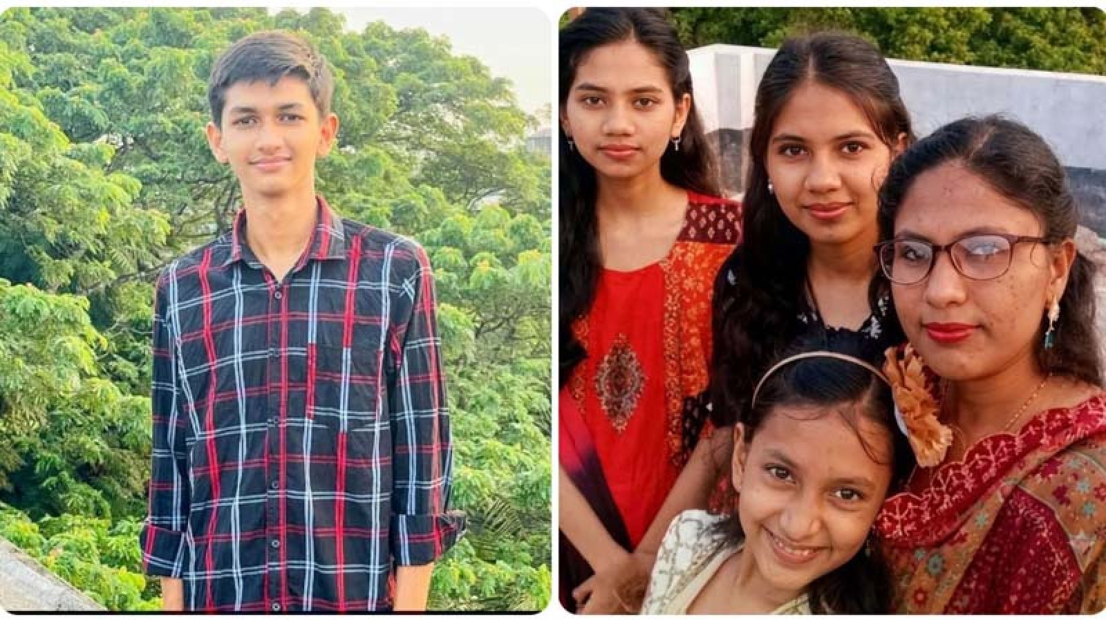 সিফাতের কাঁধে মা ও তিন বোনের লাশ