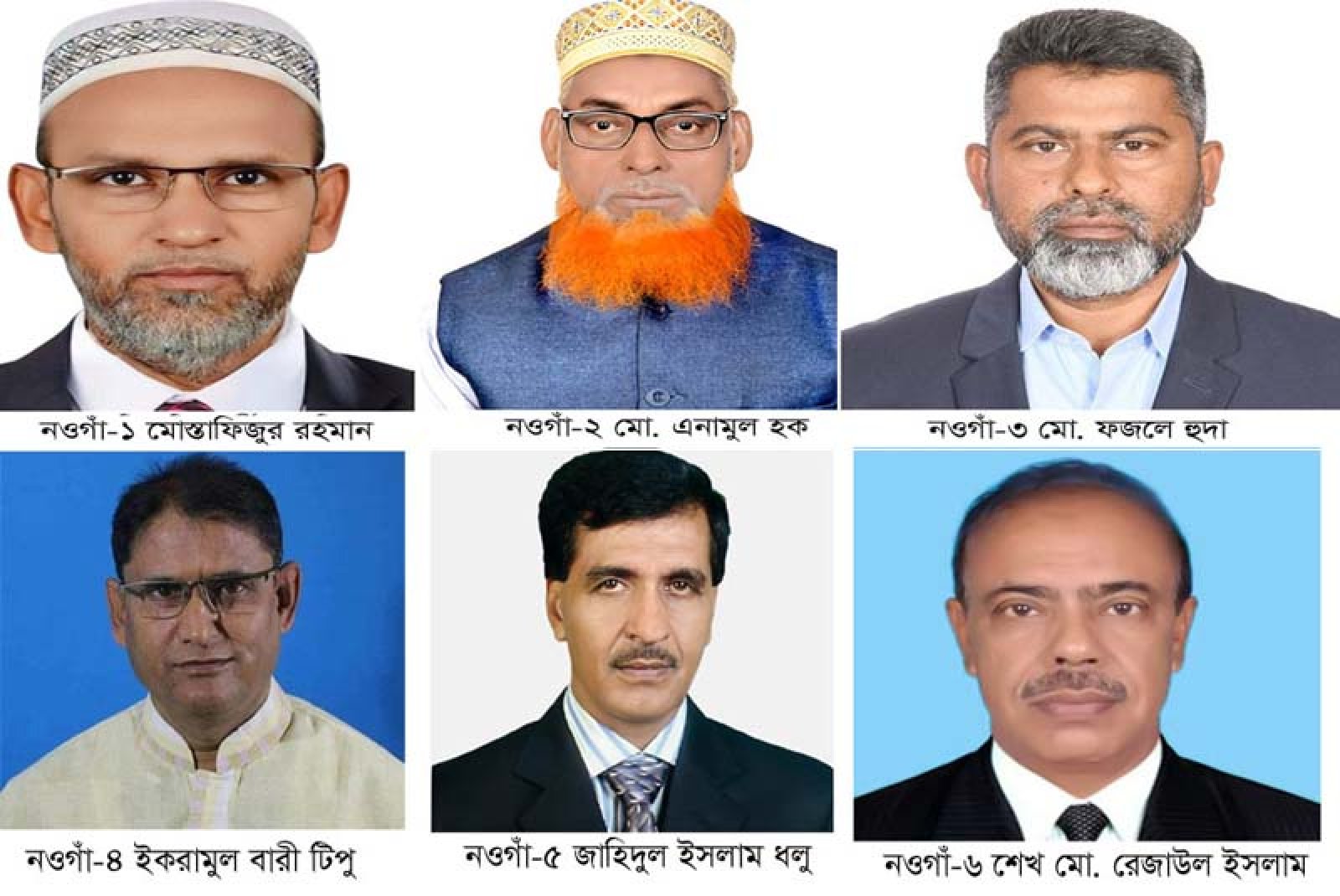 নওগাঁর পাঁচটিতে বিএনপি, একটিতে জামায়াত জয়ী