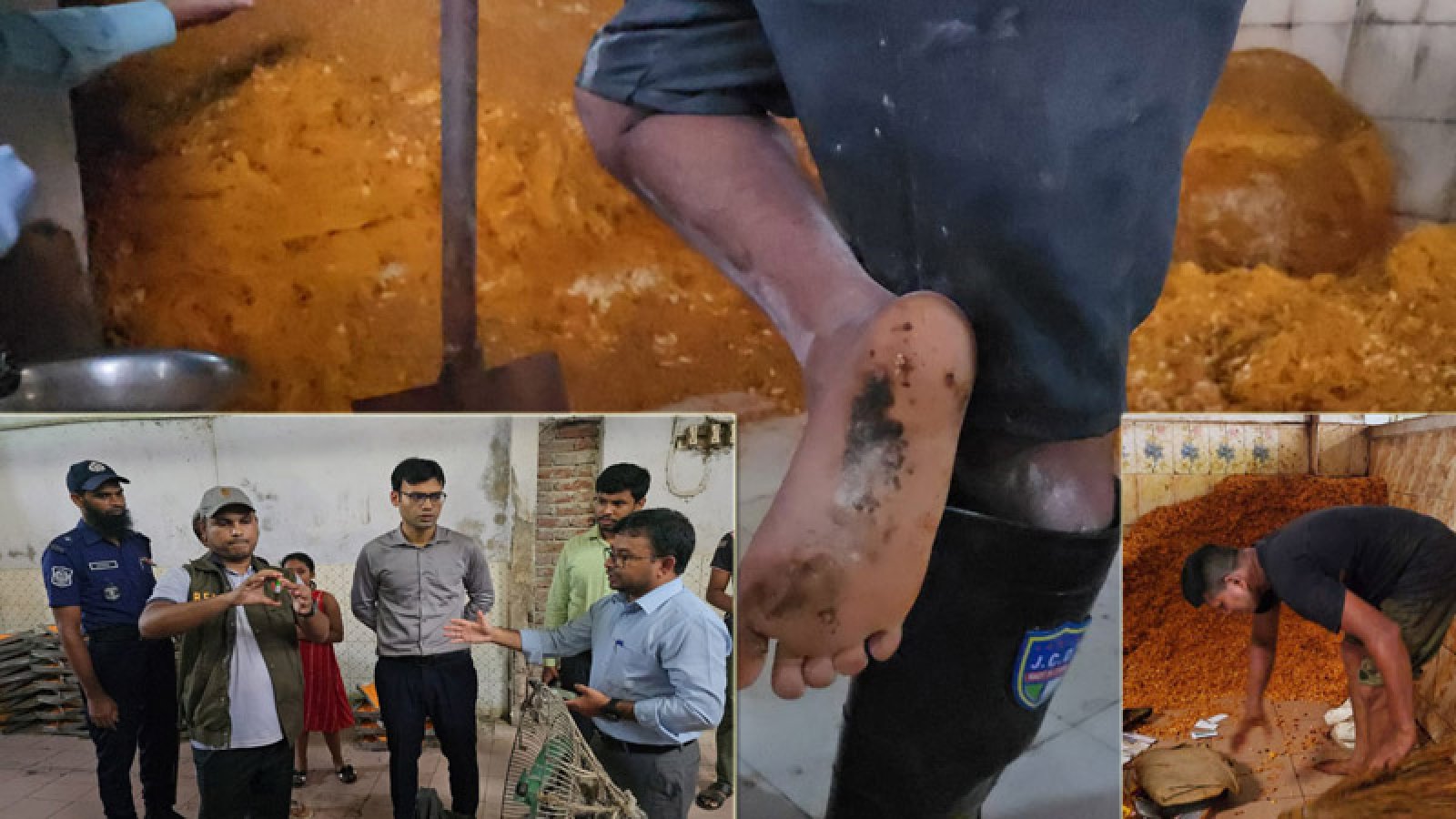 বগুড়ায় অস্বাস্থ্যকর ও নোংরা পরিবেশে খাদ্যপণ্য তৈরি, ৩ লাখ টাকা জরিমানা