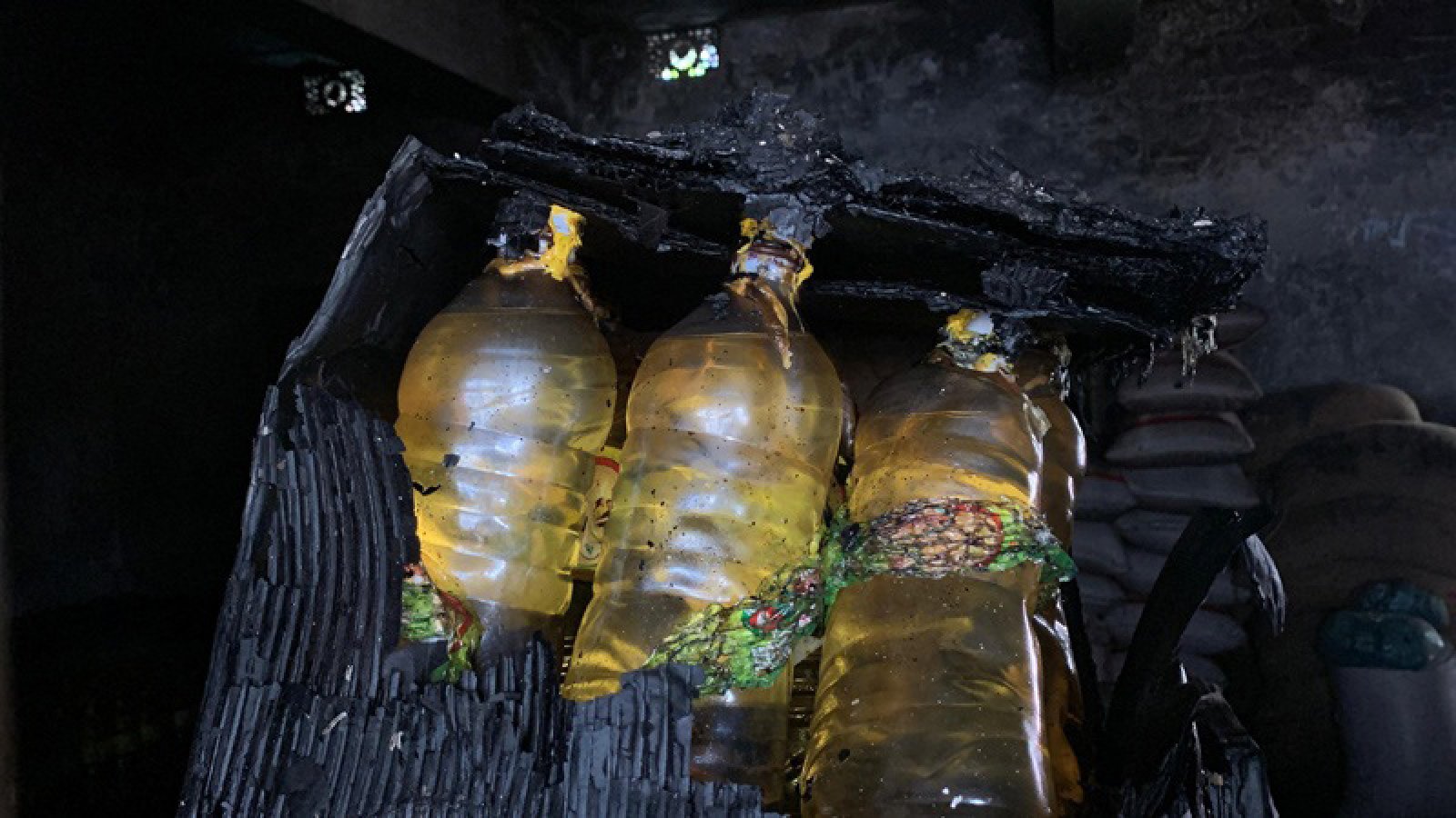 আগুনে পুড়ল টিসিবির পণ্য