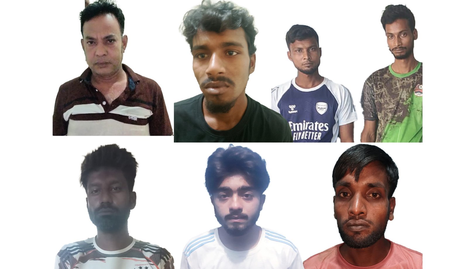 মাদকবিরোধী অভিযানে ৭ মাদক ব্যবসায়ী গ্রেপ্তার; গাঁজা, ট্যাপেন্টাডল ও ইয়াবা ট্যাবলেট উদ্ধার