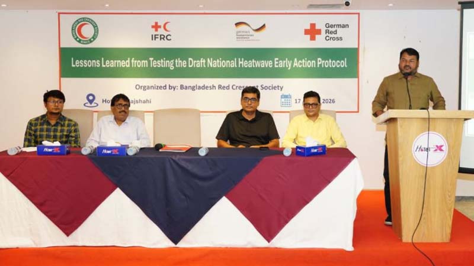 রেডক্রিসেন্ট রাজশাহী সিটি ইউনিটের উদ্যোগে শিক্ষা ও অভিজ্ঞতা বিনিময় কর্মশালা অনুষ্ঠিত