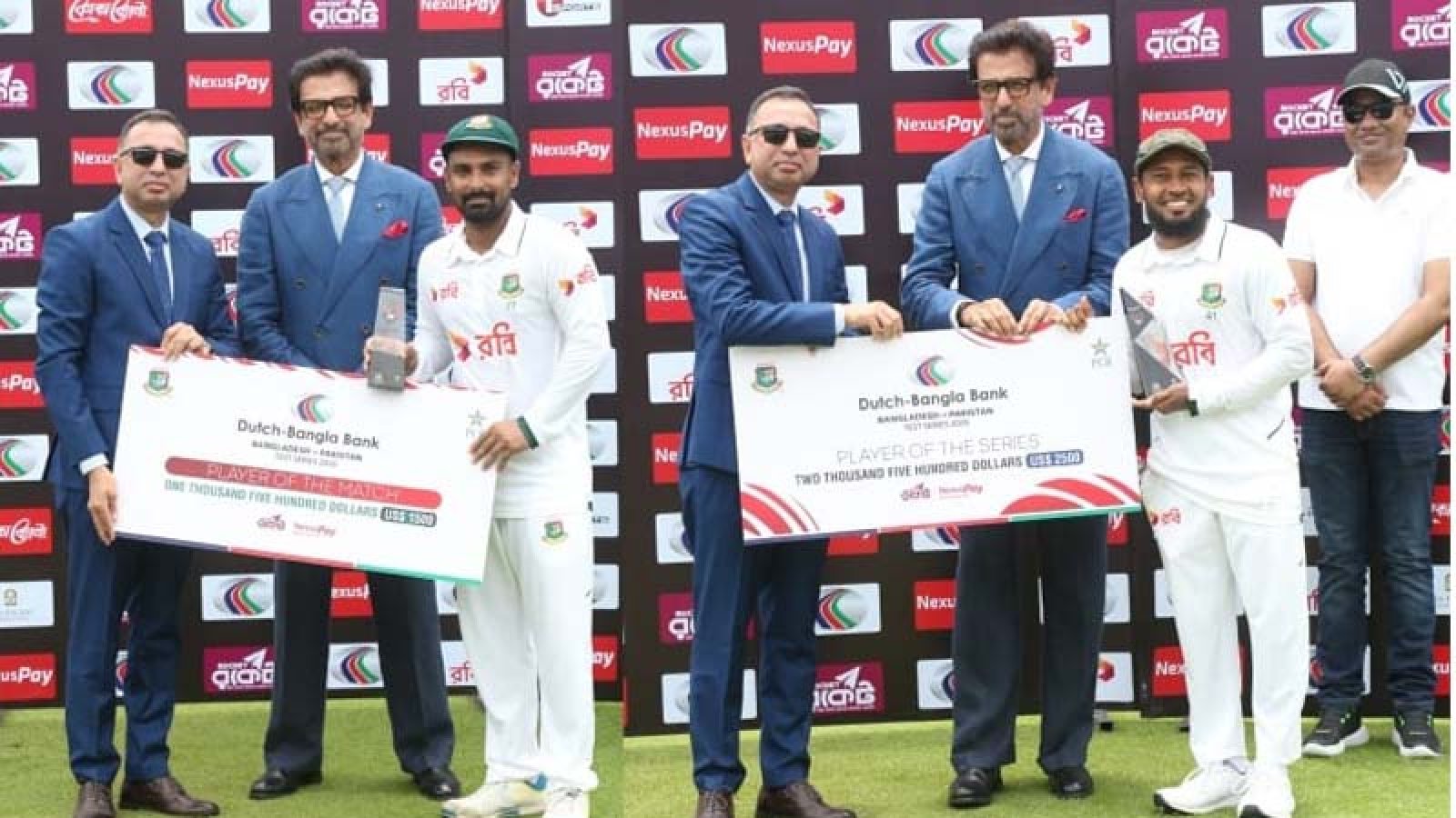 ম্যাচসেরা লিটন, মুশফিকের হাতে সিরিজসেরার পুরস্কার