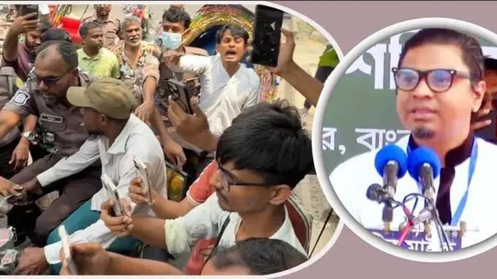 রাশেদ প্রধানের বাসার সামনে বিক্ষুব্ধ জনতা, পিএস জনি পুলিশ হেফাজতে