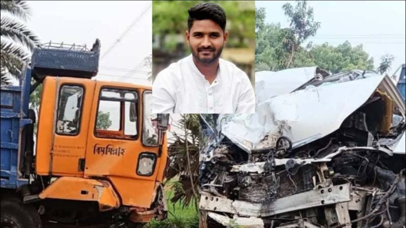বড়াইগ্রামে ট্রাক-প্রাইভেটকার সংঘর্ষে নিহত ১, আহত ২