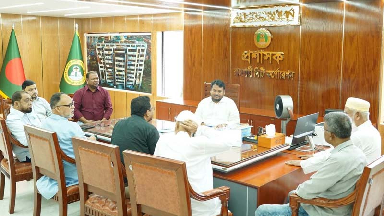 রাসিক প্রশাসকের সাথে বিভিন্ন ব্যক্তি, প্রতিষ্ঠান ও সংগঠনের প্রতিনিধিবৃন্দের সৌজন্য সাক্ষাৎ