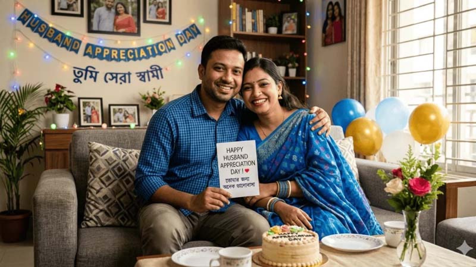 স্বামীর প্রশংসা করার দিন আজ