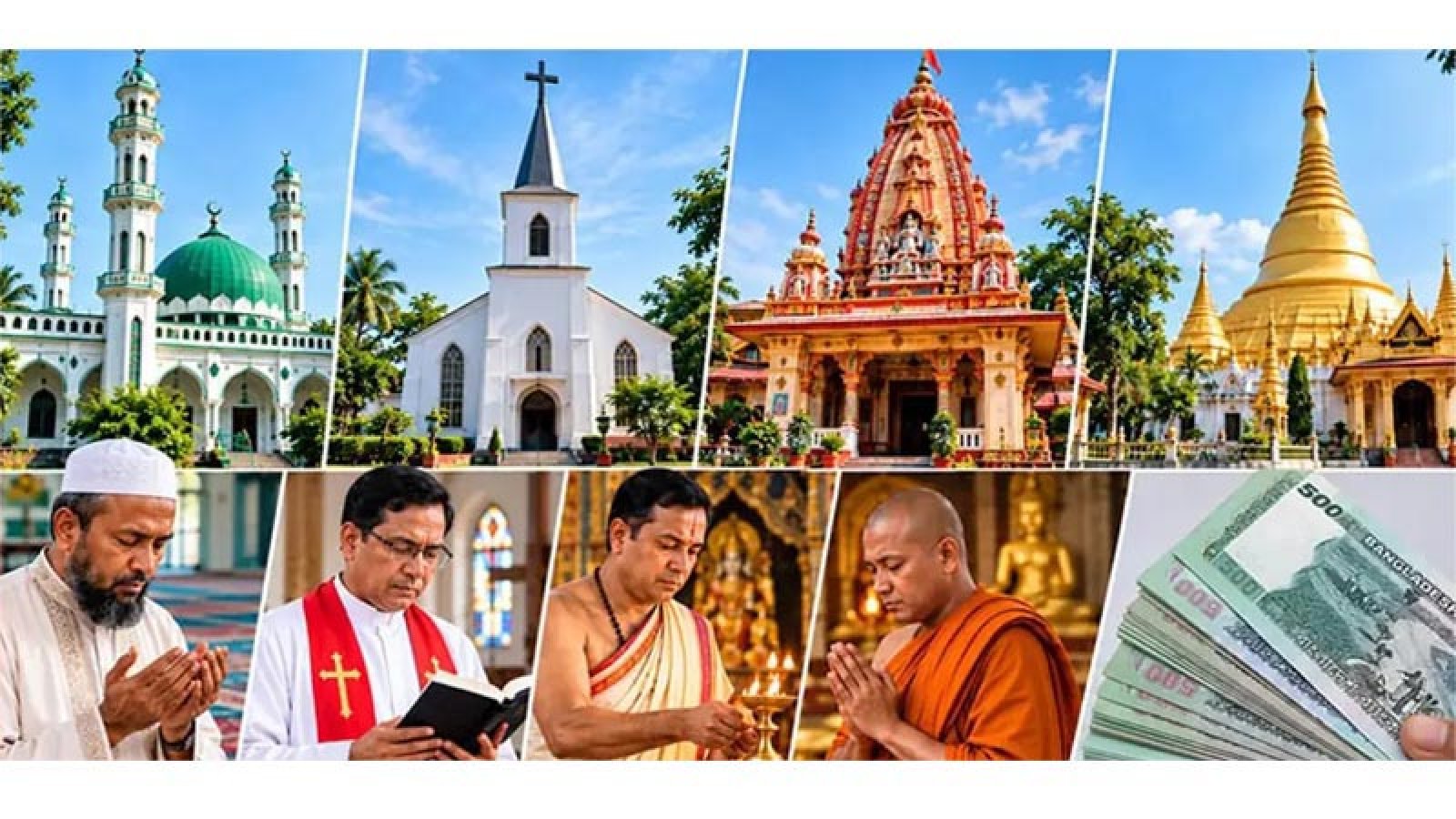 ধর্মীয় উপাসনালয়ের কর্মীদের সম্মানী দেবে সরকার