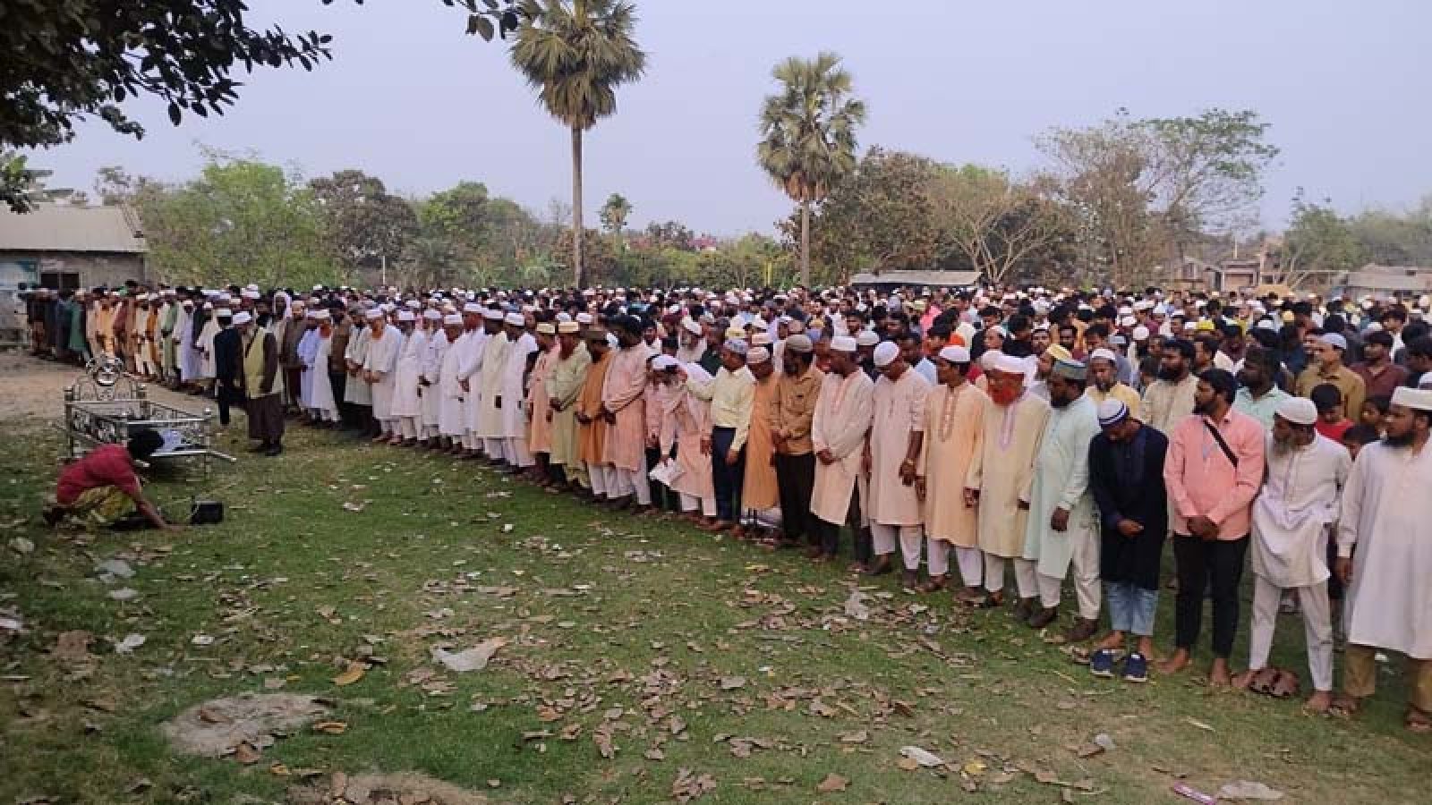 মুয়াজ্জিন আলাউদ্দিনের দাফন সম্পন্ন