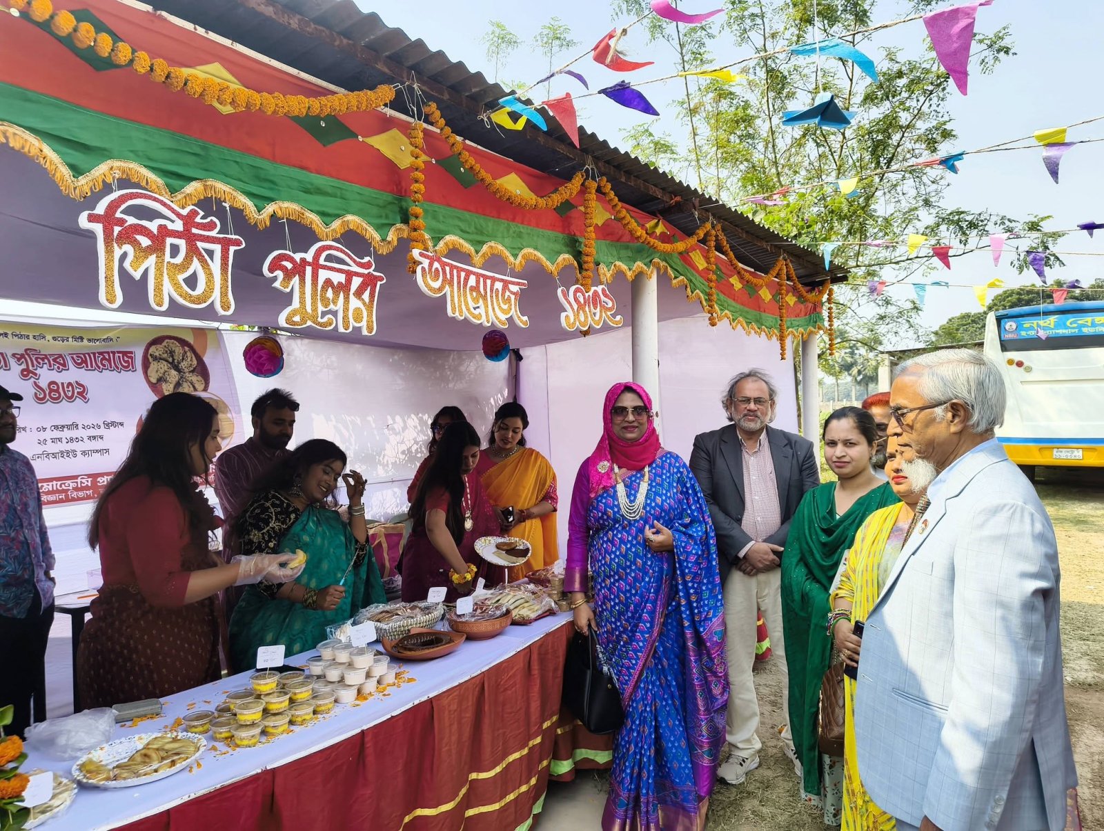 নর্থ বেঙ্গল ইন্টারন্যাশনাল ইউনিভার্সিটিতে পিঠা উৎসব