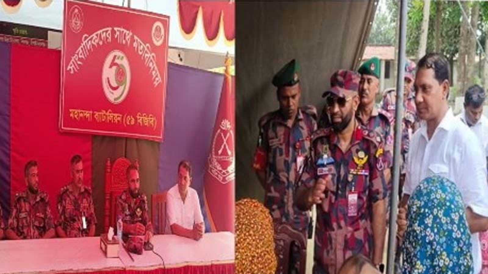 শিবগঞ্জ সীমান্তে ৫৯ বিজিবির বিনামূল্যে চিকিৎসা ও ওষুধ সরবরাহ