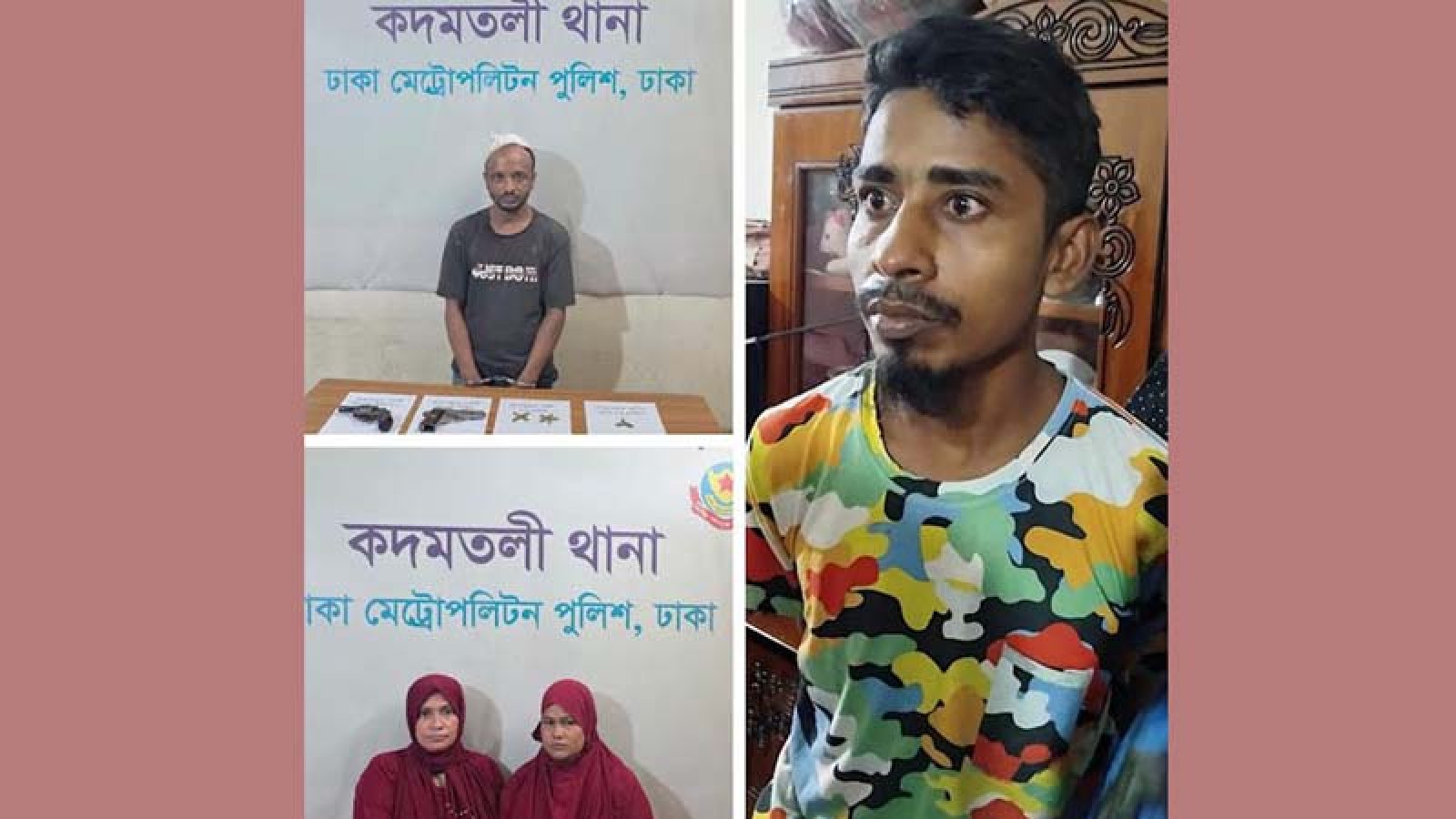 দুই হাতে অস্ত্র নিয়ে দোকানে ঢুকে ব্যবসায়ীকে গুলি, গ্রেপ্তার ৪