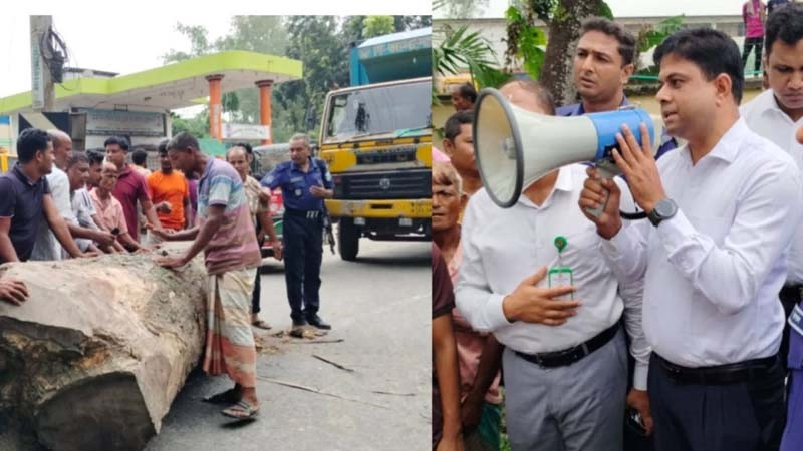 সারের দাবিতে মহাসড়ক অবরোধ, ১০ বস্তা সারসহ ডিলার আটক