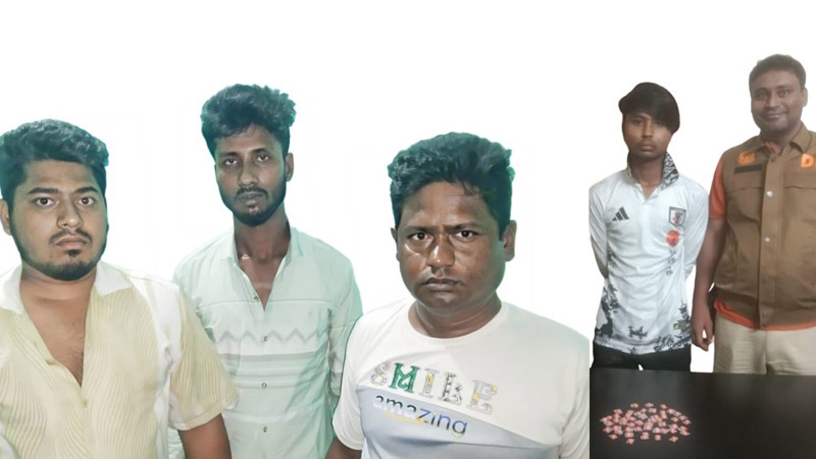 চার মাদক ব্যবসায়ী গ্রেপ্তার, দেশীয় চোলাইমদ ও ট্যাপেন্টাডল ট্যাবলেট উদ্ধার