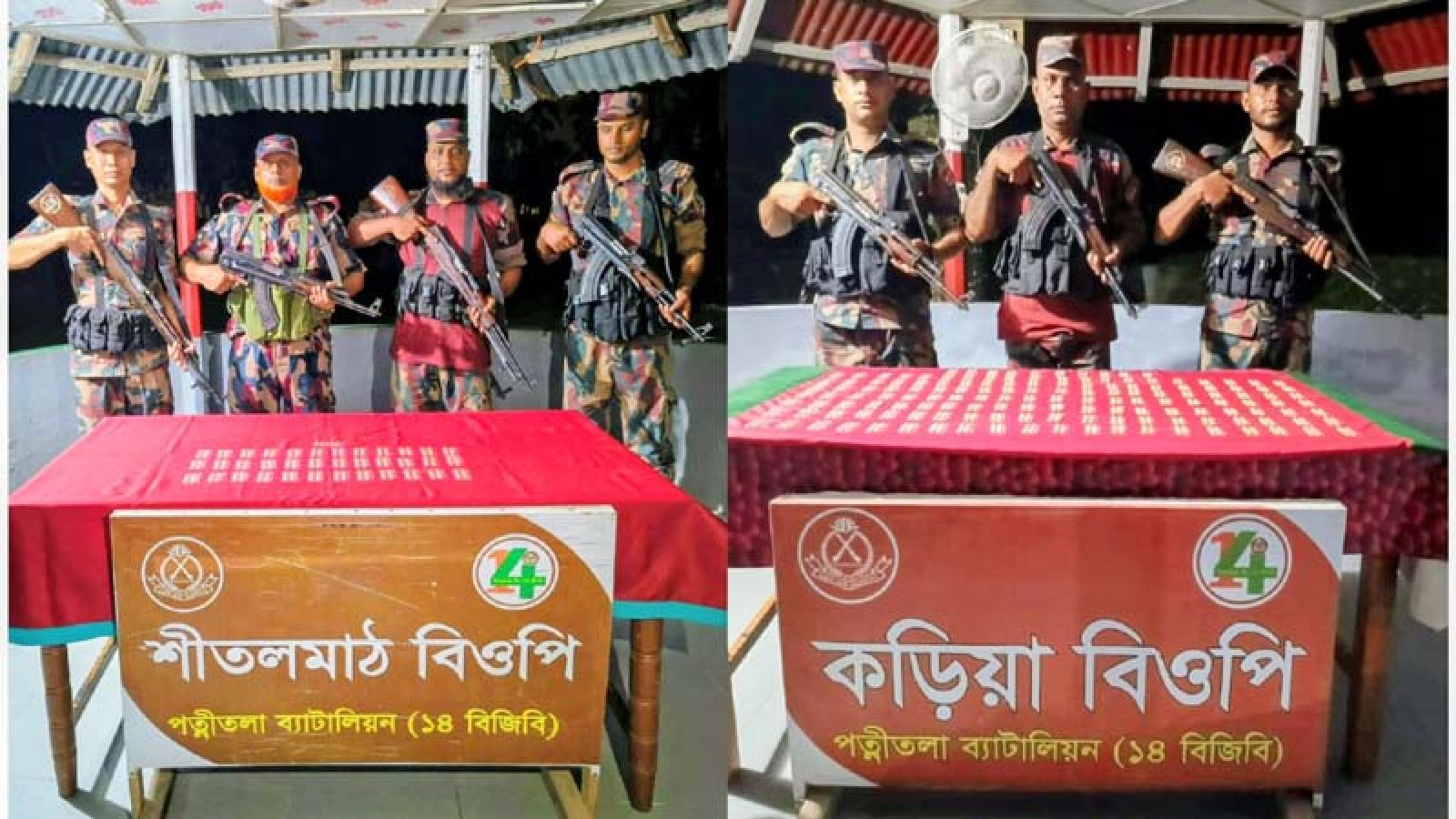 পত্নীতলায় বিপুল পরিমাণ ভারতীয় মাদকদ্রব্য উদ্ধার