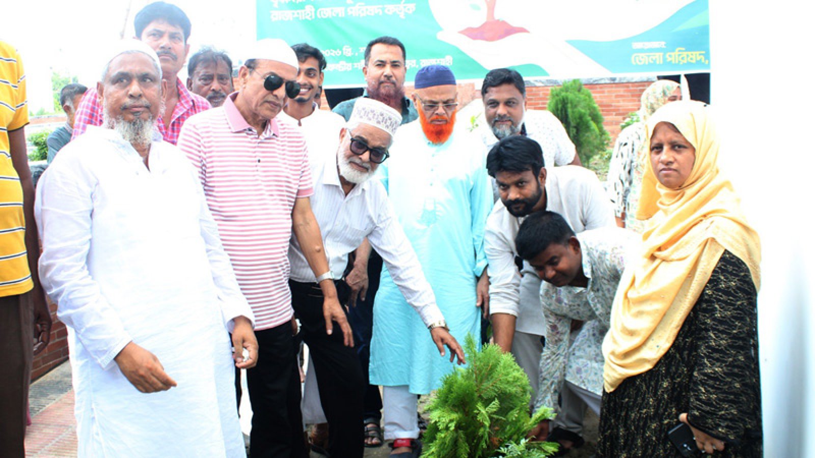 জেলা পরিষদের উদ্যোগে বৃক্ষরোপণ
