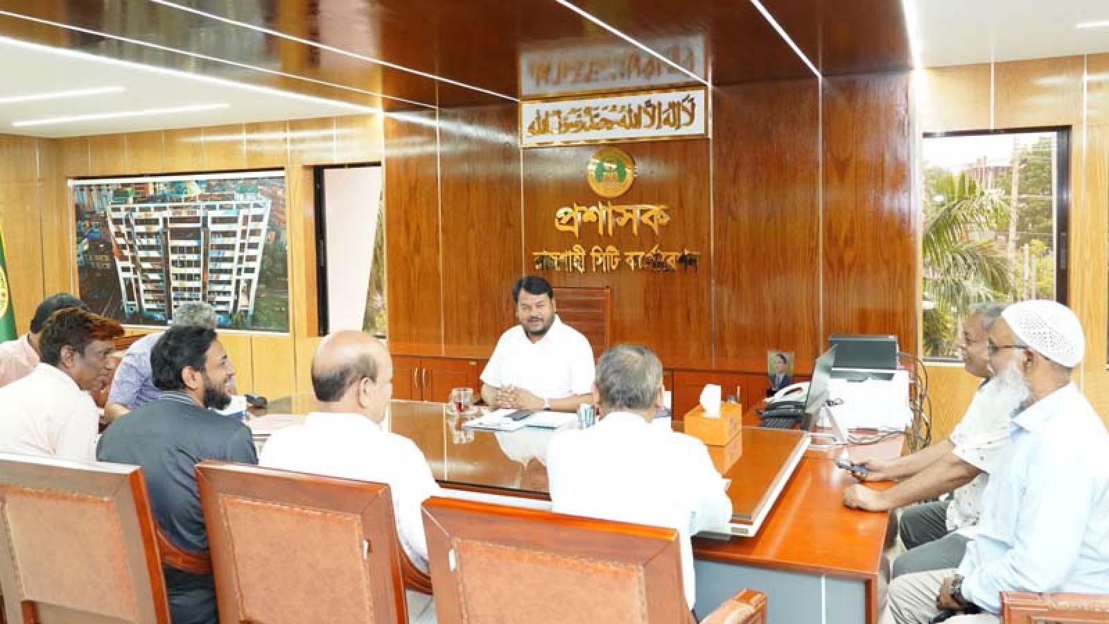 রাসিক প্রশাসকের সাথে কর্মচারী ইউনিয়নের নেতৃবৃন্দের সৌজন্য সাক্ষাৎ