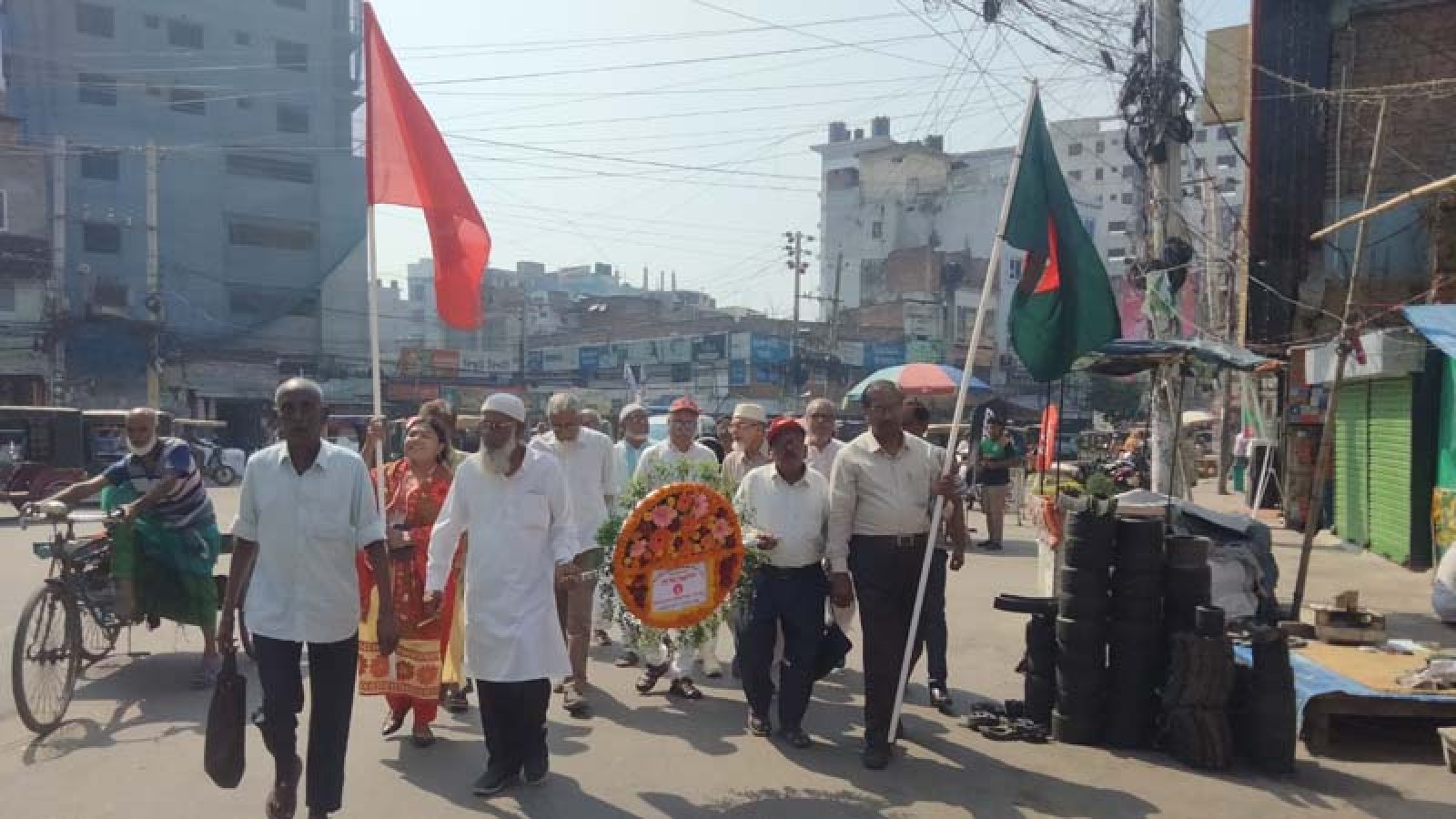 মহান স্বাধীনতা দিবসে মুক্তিযোদ্ধাদের বিজয় র‌্যালি