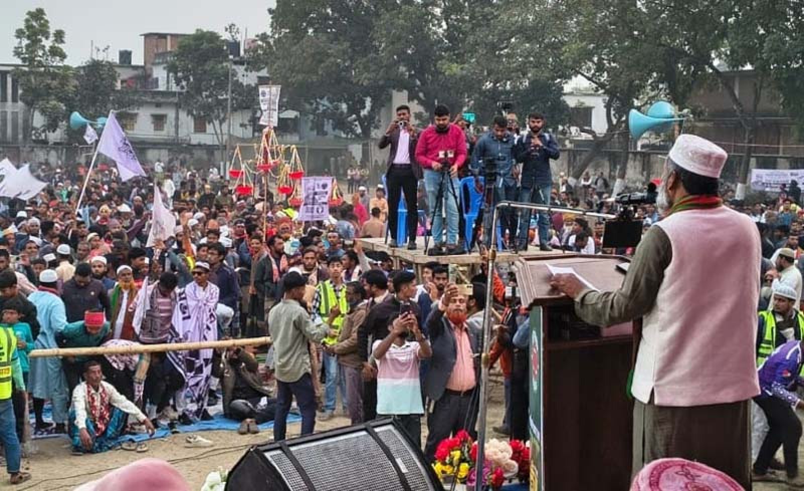 রহনপুরে জামায়াত প্রার্থী ড. মিজানুর রহমানের শেষ  নির্বাচনী জনসভা