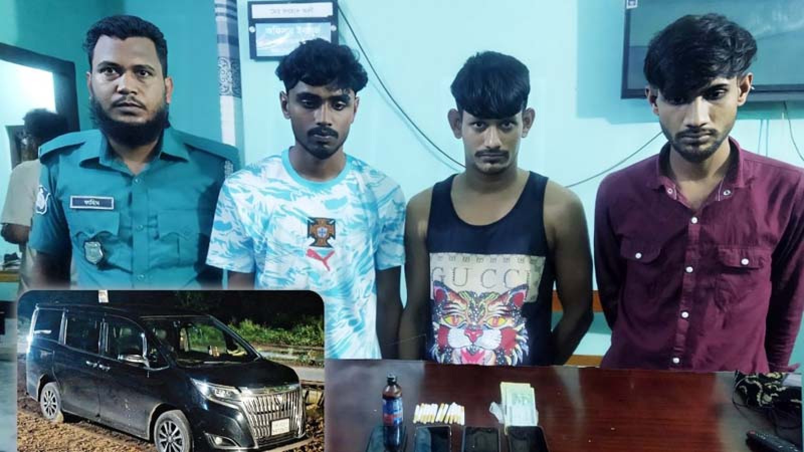 নগরীতে তিন মাদক ব্যবসায়ী গ্রেপ্তার, ফেন্সিডিল, গাঁজা উদ্ধার