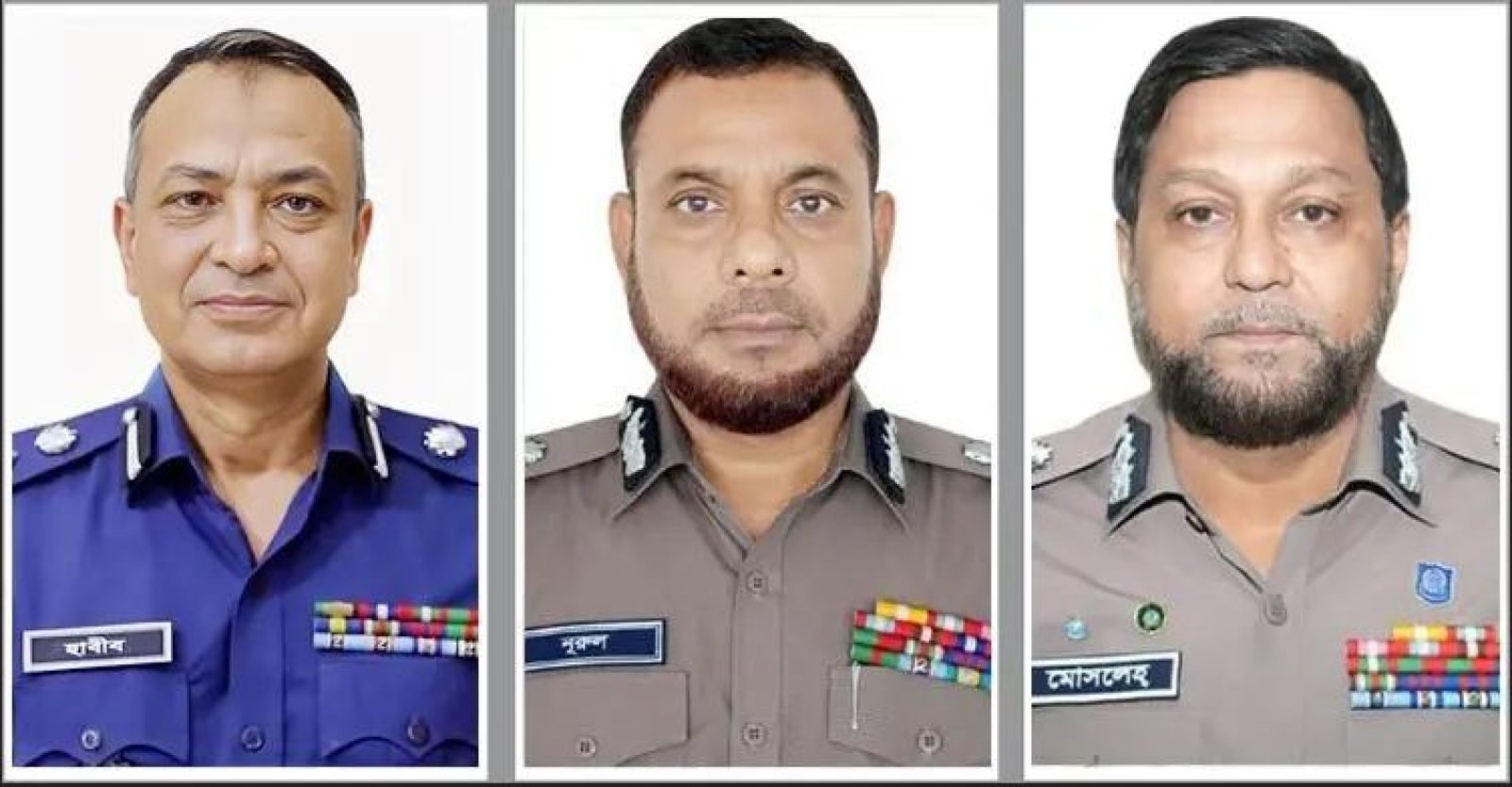 র‍্যাবের ডিজি হলেন হাবীব, এসবিপ্রধান নুরুল আমিন, সিআইডিপ্রধান মোসলেহ