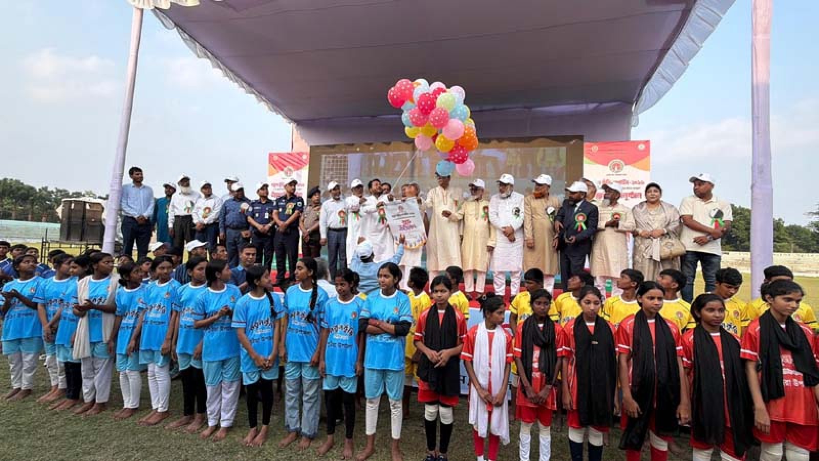 রাজশাহীতে বর্ণাঢ্য আয়োজনে নতুন কুঁড়ি স্পোর্টসের উদ্বোধন