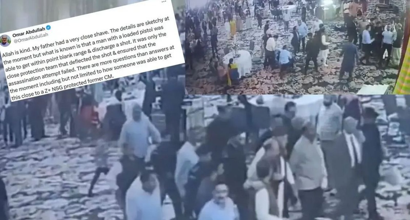 জম্মুতে বিয়ের অনুষ্ঠানের মাঝেই প্রাক্তন মুখ্যমন্ত্রী ফারুক আবদুল্লাহকে লক্ষ্য করে গুলি!