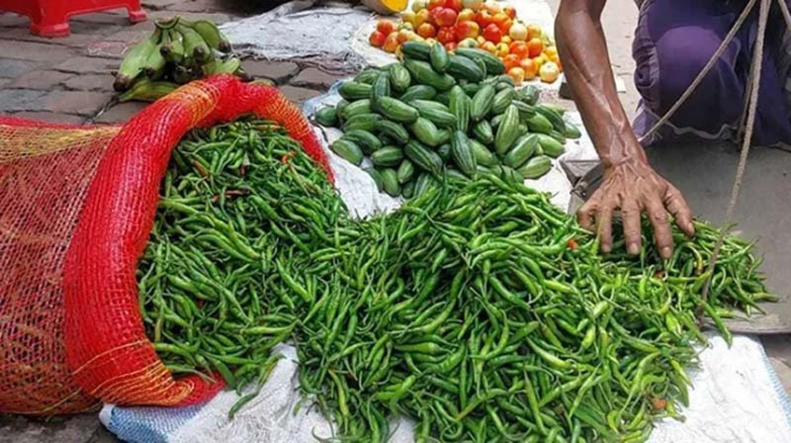 কাঁচামরিচে ট্রিপল সেঞ্চুরি, ঊর্ধ্বমুখী সবজি