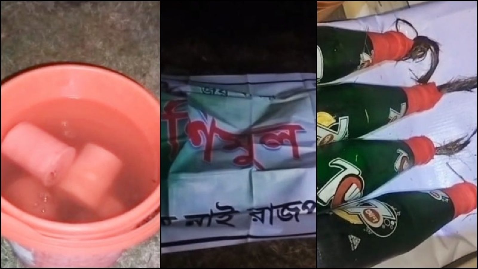নাটোর–নওগাঁ সড়ক থেকে ককটেল-পেট্রোল বোমা উদ্ধার
