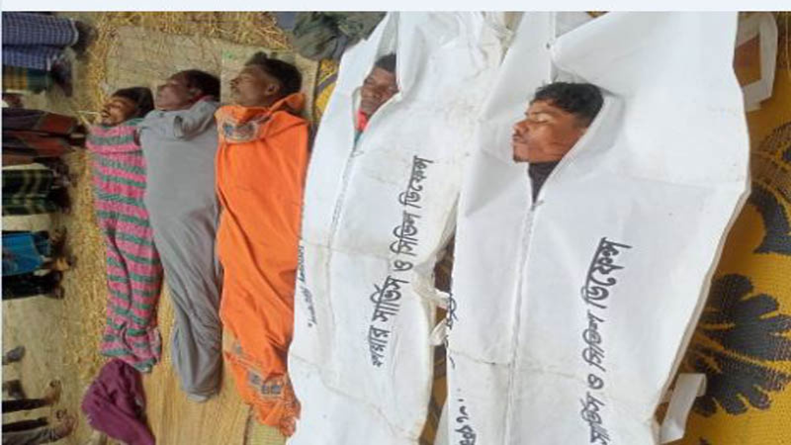 নওগাঁয় ডাম্প ট্রাকের চাপায় ৫ জনের মৃত্যু