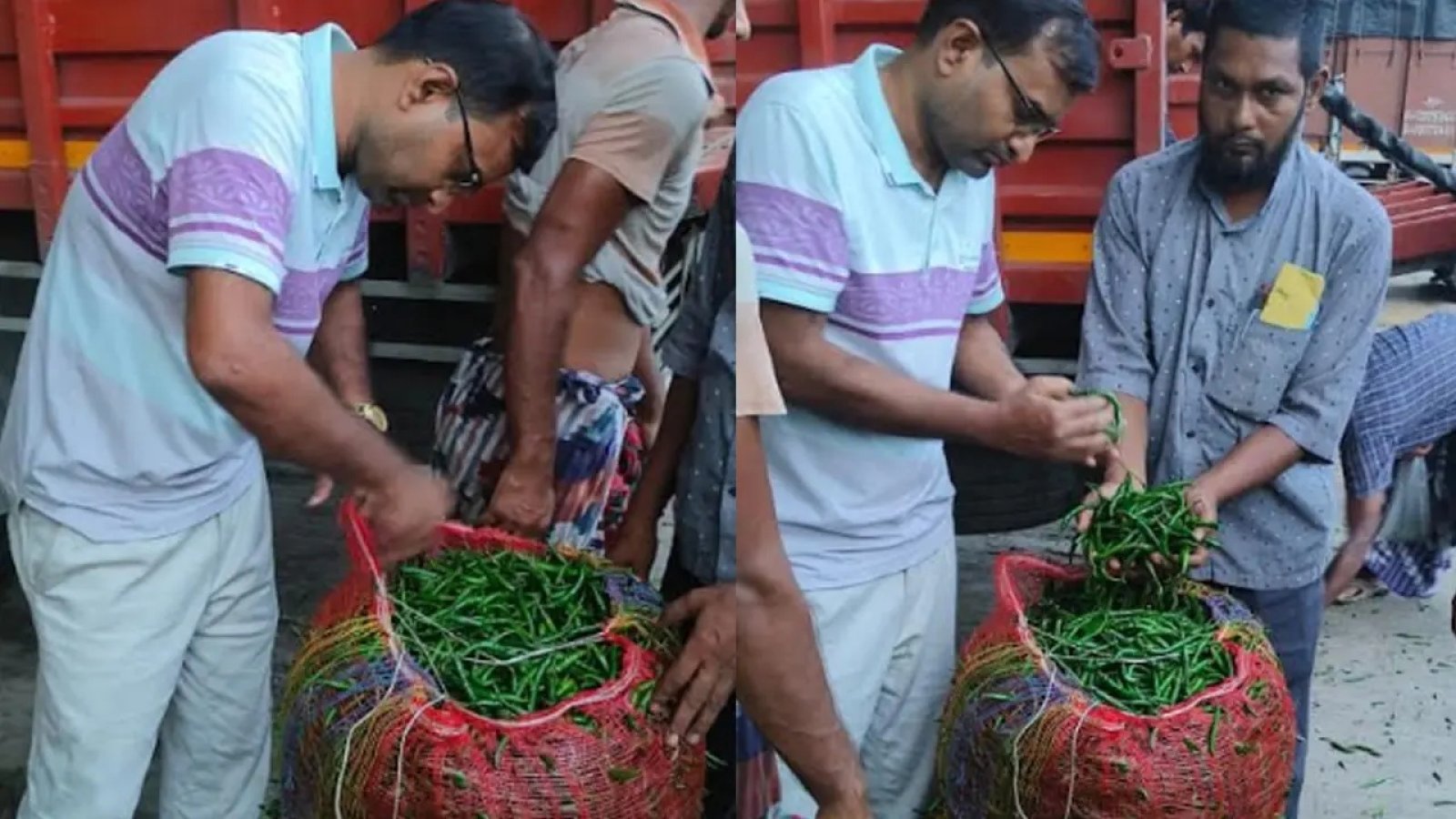 সোনামসজিদ স্থলবন্দর দিয়ে ৯ মাস পর কাঁচা মরিচ আমদানি শুরু