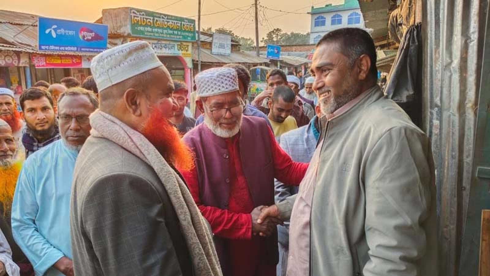 দাড়িপাল্লা মার্কার প্রচার মিছিল ও গণসংযোগে উৎসবের আমেজ