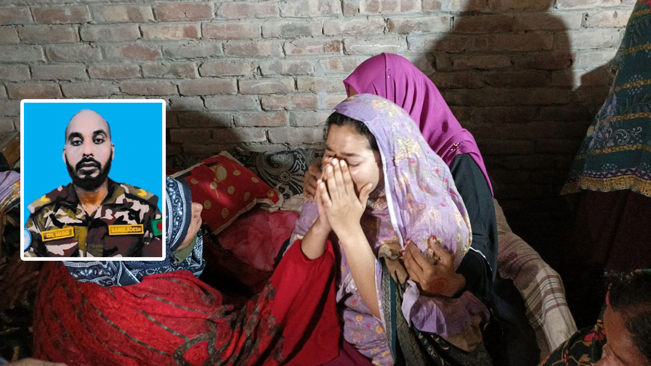 সুদানে নিহত সেনাসদস্য মাসুদের বাড়িতে শোকের মাতম