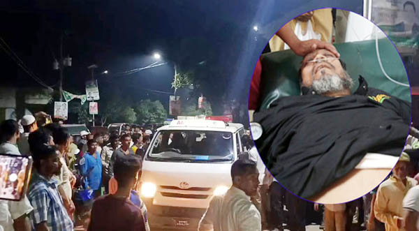 নিজ বাড়ির সামনে বিএনপি নেতা গুলিবিদ্ধ