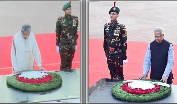 শহীদ বুদ্ধিজীবী স্মৃতিসৌধে রাষ্ট্রপতি ও প্রধান উপদেষ্টার শ্রদ্ধা