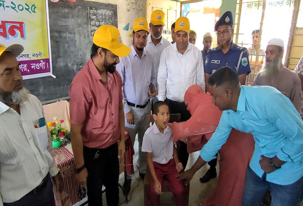 রাণীনগরে টাইফয়েড টিকাদান ক্যাম্পেইন শুরু