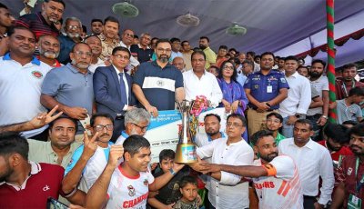 বগুড়ায় ডিসি গোল্ডকাপ ফুটবল: অভিষেক আসরেই চ্যাম্পিয়ন সিটি কর্পোরেশন