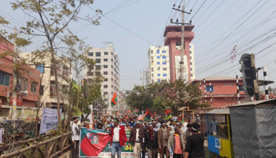 তারেক রহমানের জনসভাস্থলে জড়ো হচ্ছেন বিএনপির নেতাকর্মীরা