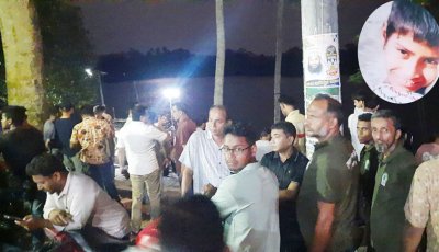 বাগেরহাটে দীঘির কুমির টেনে নিয়েছে ৭ বছরের শিশুকে