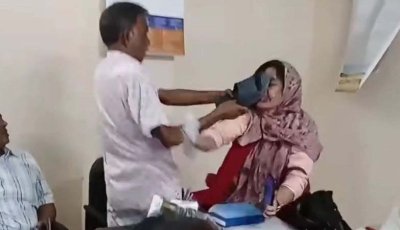 বিএনপি নেতাকে থাপ্পর, পাল্টা শিক্ষিকাকে জুতাপেটা