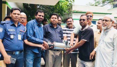 সিংড়ায় মৎস্যচাষীদের মাঝে মৎস্য উপকরণ বিতরণ