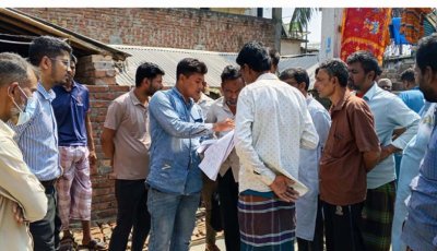 পুঠিয়ায় মন্দিরের জমি দখলমুক্ত ও বাজার মনিটরিং এ অর্থদণ্ড