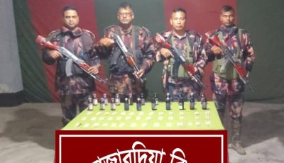 রাজশাহী সীমান্তে ট্যাপেন্টাডল ট্যাবলেট ও ফেনসিডিল জব্দ